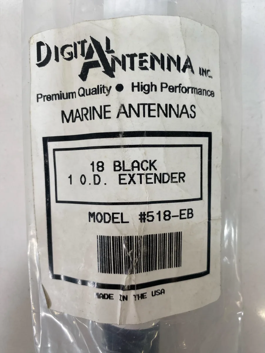 Digital Antenna 518-EB 18" Heavy Duty Fiberglass Antenna Extension - Black **New** - Image 4