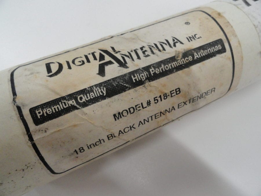 Digital Antenna 518-EB 18" Heavy Duty Fiberglass Antenna Extension - Black **New** - Image 2