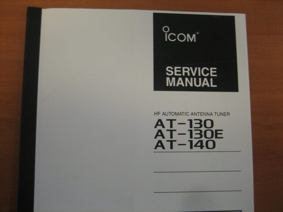 ICOM AT-130, 130E, 140 HF Automatic Antenna Tuner Instruction Manual ...