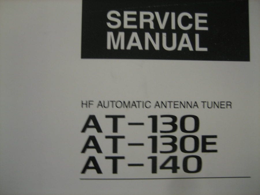 ICOM AT-130, 130E, 140 HF Automatic Antenna Tuner Instruction Manual