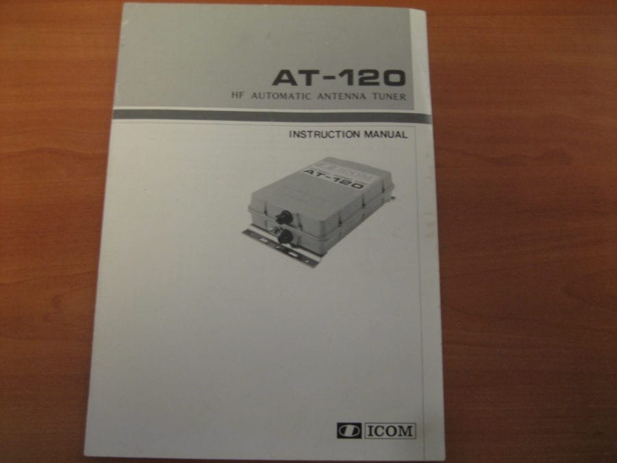 ICOM AT -120 HF Automatic Antenna Tuner Instruction Manual  - Free Shipping - Image 4