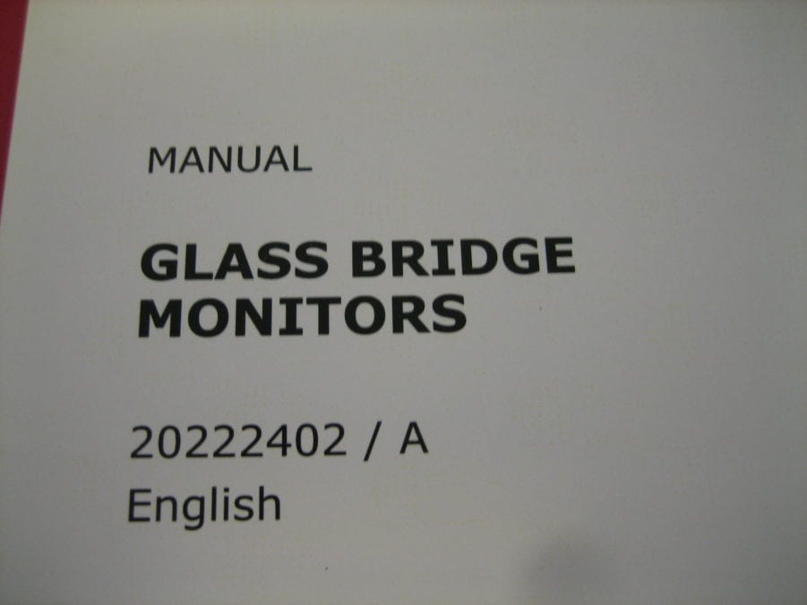 Simrad Glass Bridge Monitors 20222402/A  Manual