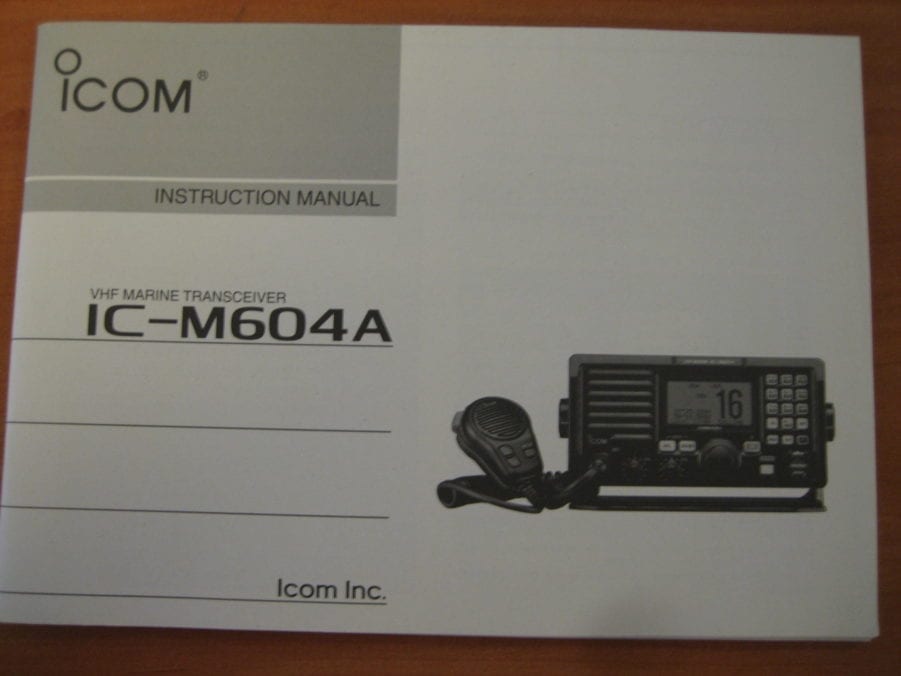 ICOM IC-M604A VHF Marine Transceiver Instruction Manual  - Free Shipping - Image 2
