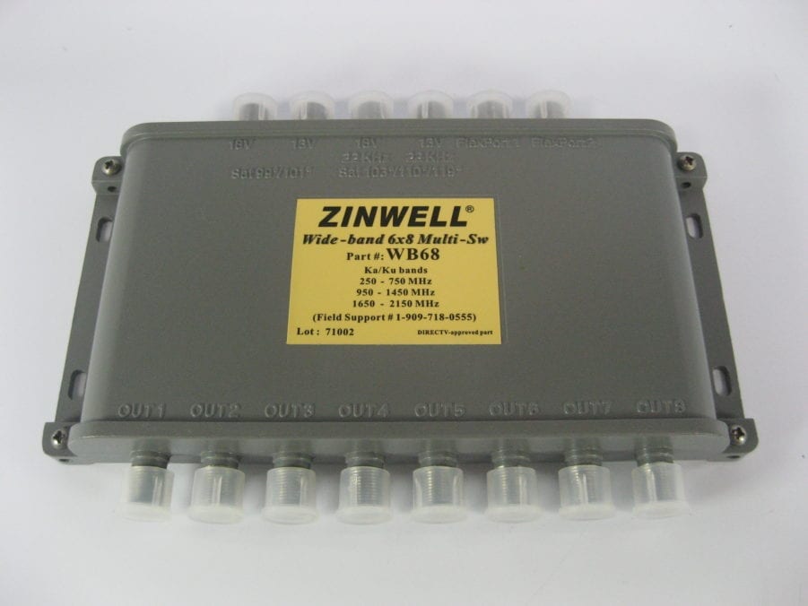 Zinwell WB68 Wide-Band 6x8 Multi-Switch - Free US Shipping - Image 3