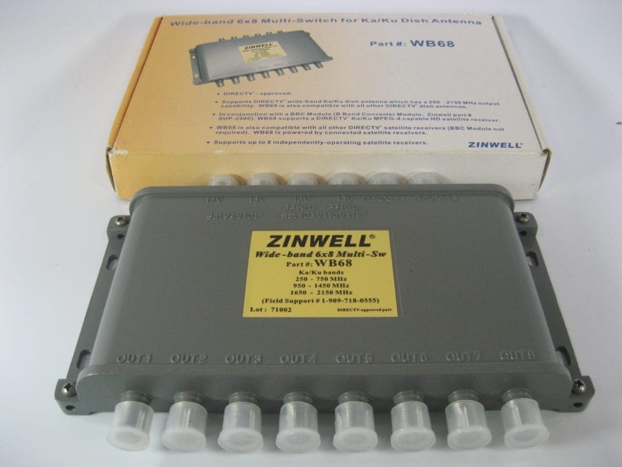 Zinwell WB68 Wide-Band 6x8 Multi-Switch - Free US Shipping