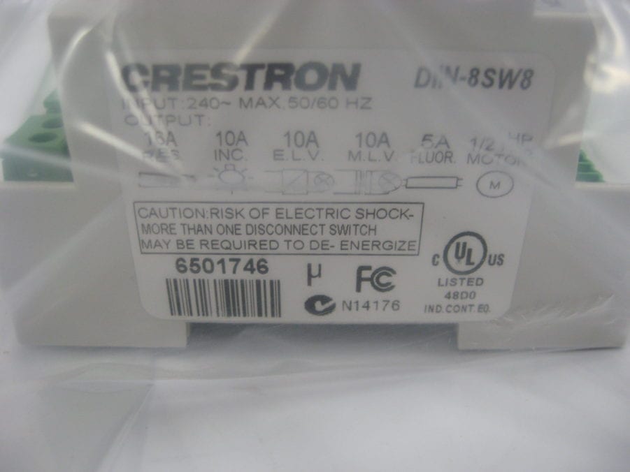 Crestron DIN-8SW8 High-Voltage Switching - - Free US Shipping - Image 6