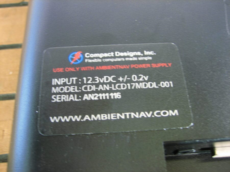 AmbientNav CDI-AN-LCD17MDDL-001 Marine Grade 17" LCD 12V Display w Power Adapter - Image 6