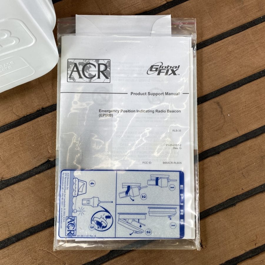 ACR Electronics GlobalFix 406 MHz EPIRB w/ Integral GPS and Bracket CAT 1 EXPIRED - Image 3