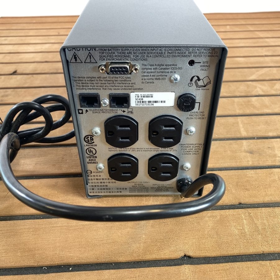 APC Smart-UPS SC 420VA 120V SC420 Uninterrupted Power Supply NOB - Image 3