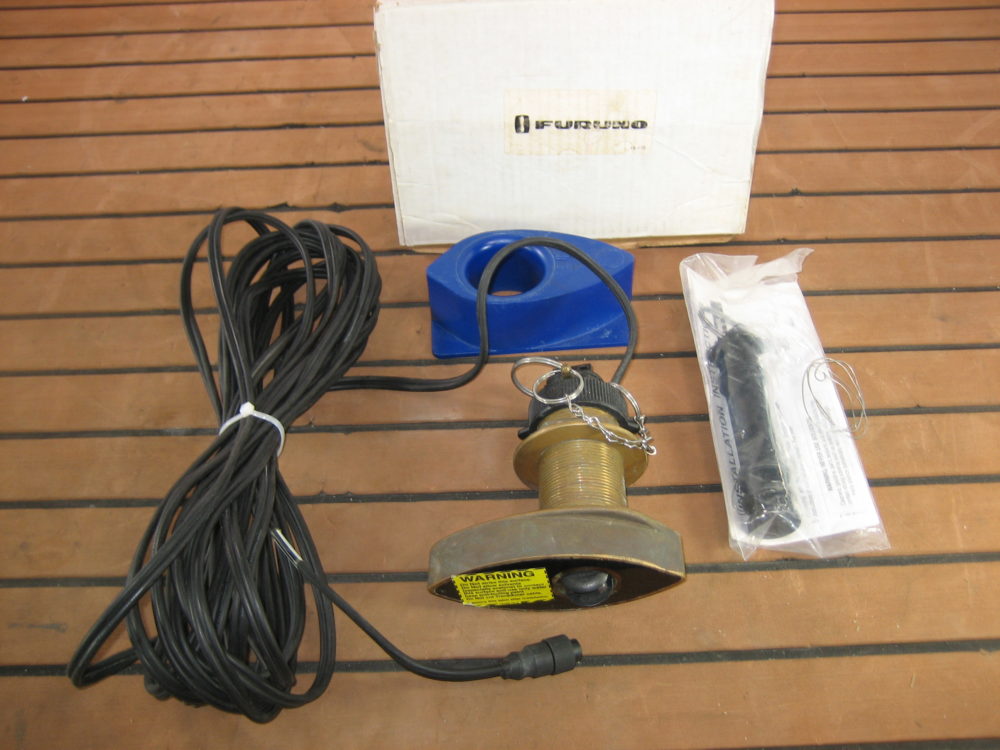 Furuno *NEW* 10 Pin B44V Thru Hull Transducer w/Speed & Temp + Fairing