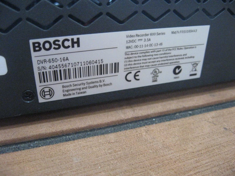 Bosch 600 Series DVR Digital Video Recorder - Free US Shipping - Image 6
