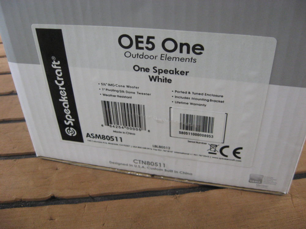 Speakercraft OE5 One ASM80511 Outdoor Elements Speaker - Free US Speakercraft OE5-One Outdoor Speaker