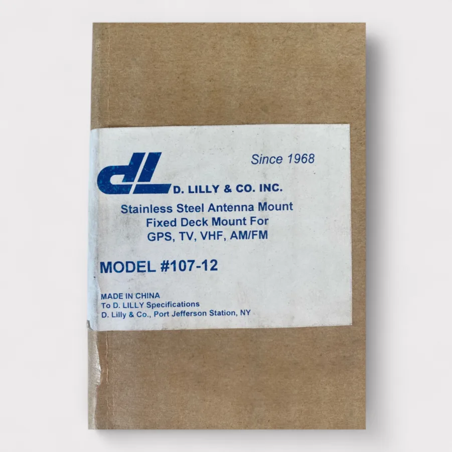 D. Lilly & Company (12") Model 107-12 Stainless Steel Antenna Mount (1"-14 Thread) **New** - Image 3