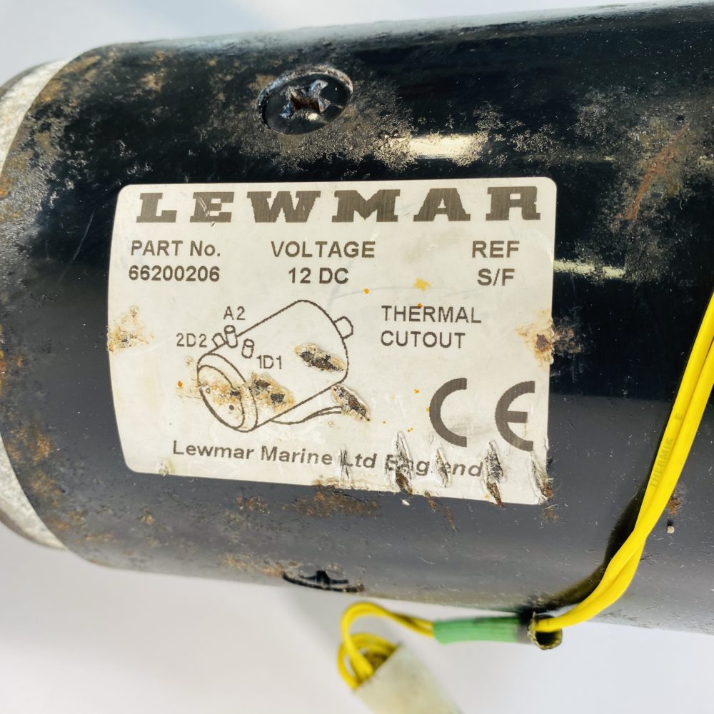Lewmar 6V Windlass Gypsy Motor 66200206 12 VDC For Parts As