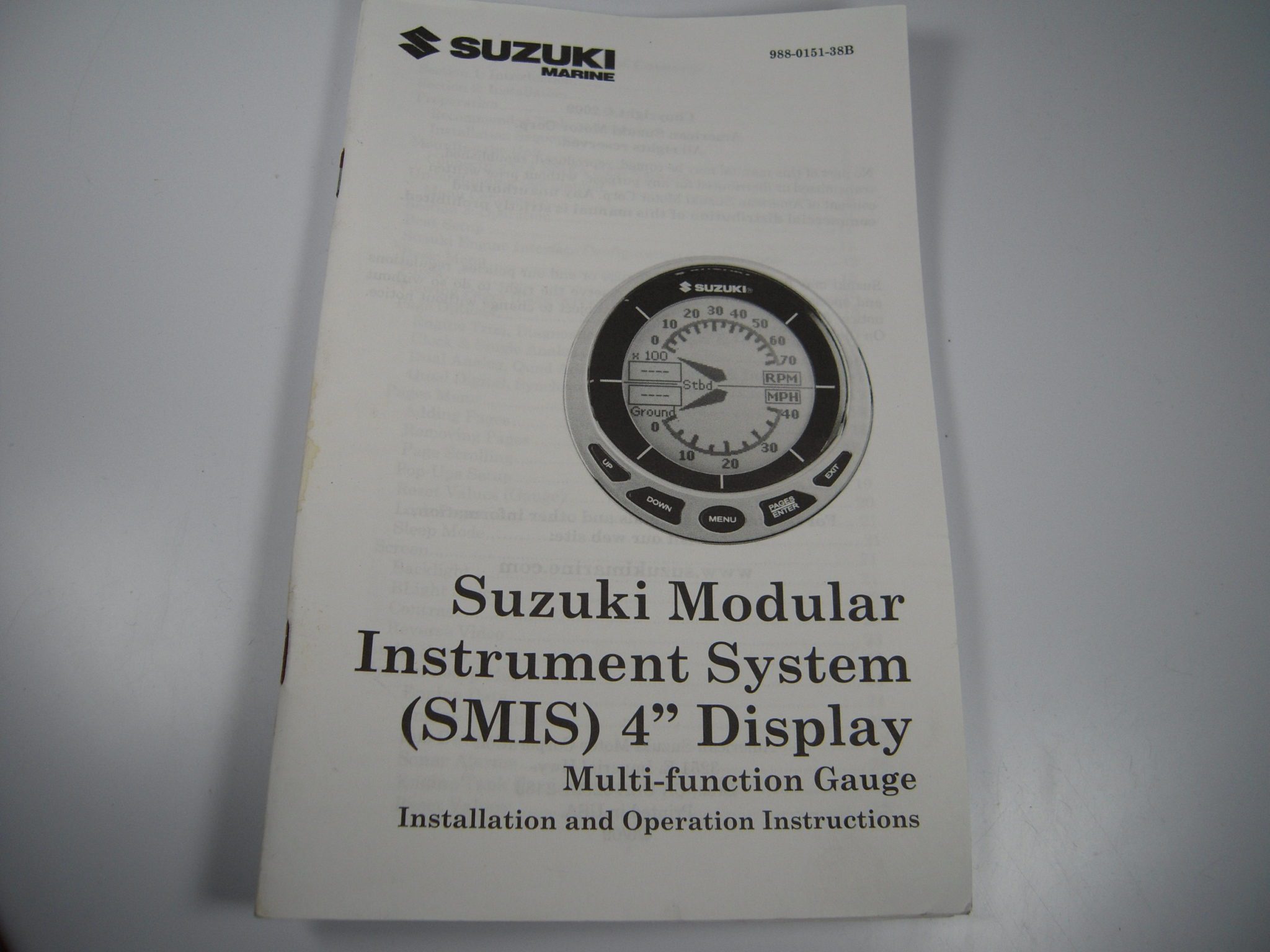 Suzuki Modular Instrument System (SMIS) 4" Display Multi Function Gauge