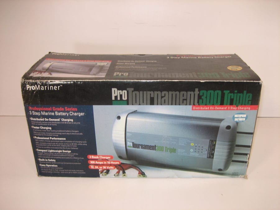 ProMariner ProTournament 300 30A Amp Triple Bank 3 Step Marine Battery Charger
