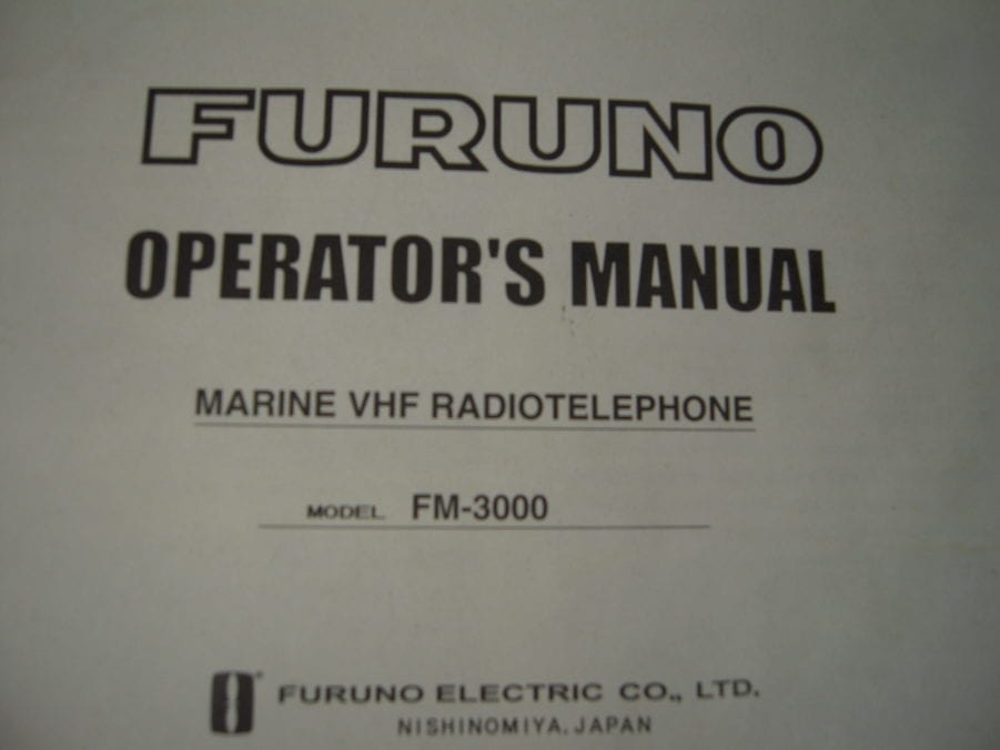 Furuno Marine VHF Radiotelephone FM3000 Operator's Manual - Free Shipping - Image 2