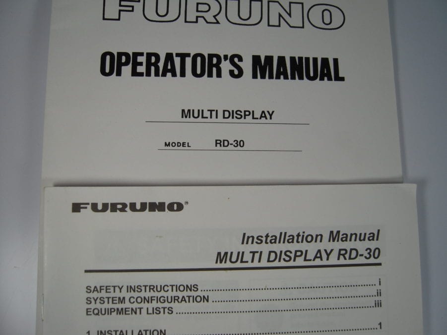 Furuno Multi Display RD-30  Operator's Manual - Free Shipping - Image 4