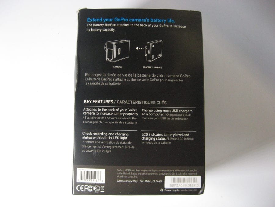 GOPRO BACPAC BATTERY FOR HERO3 HD HERO 2 HD HERO 424243 - Image 4