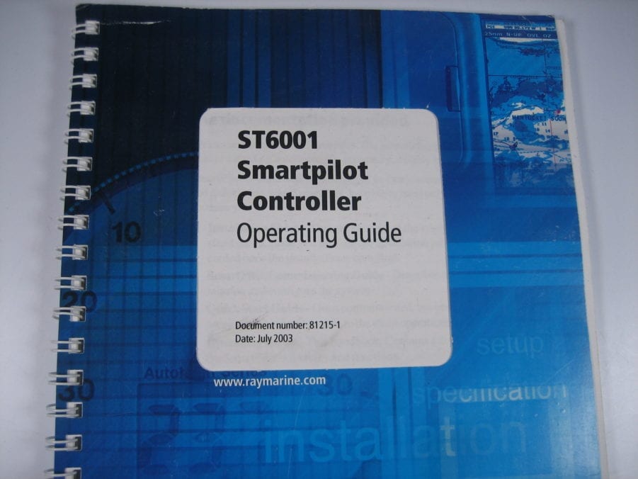 Raymarine ST6001 Smart Pilot Controller  Operating Guide - Free Shipping