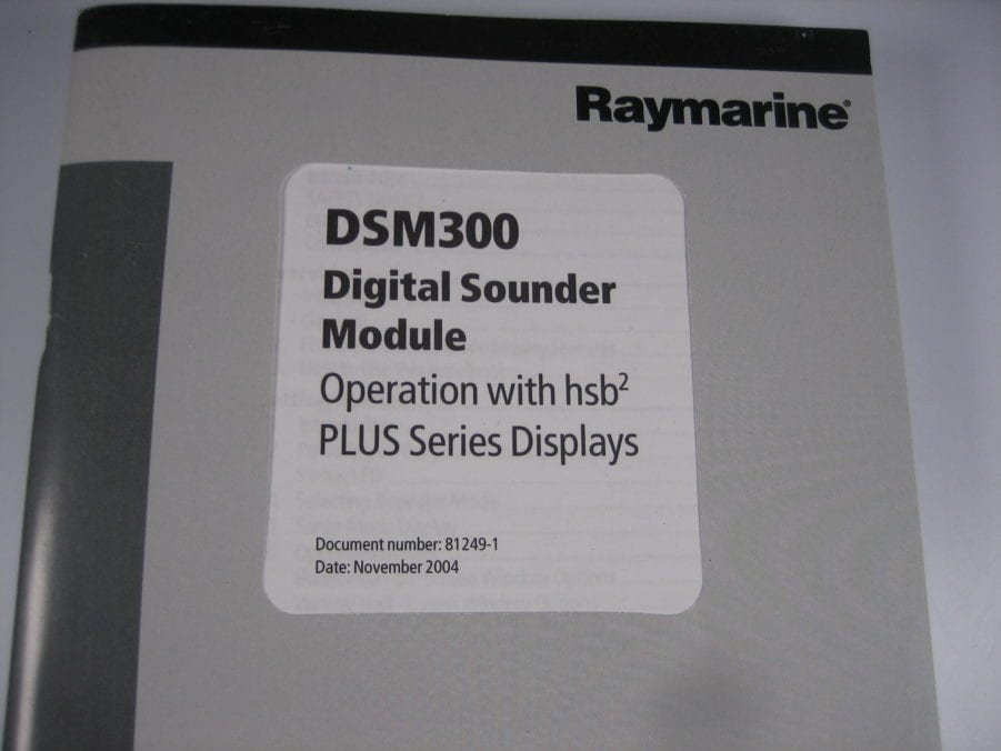 Raymarine DSM300 Digital Sounder Module f/hsb2+Series Displays Owner's Manual - Image 2
