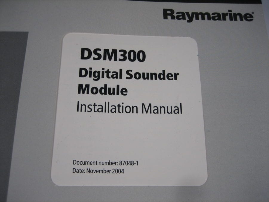 Raymarine DSM300 Digital Sounder Module Installation Manual - Free Shipping
