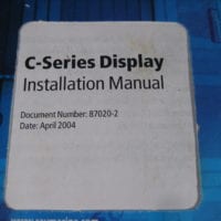 Raymarine C- Series  Display Installation Manual - Free Shipping