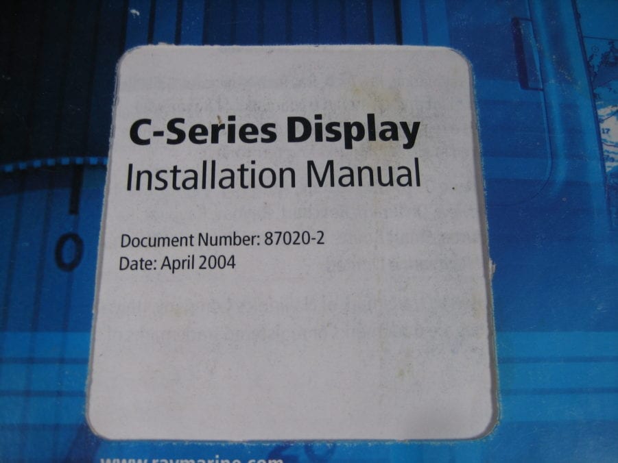 Raymarine C- Series  Display Installation Manual - Free Shipping