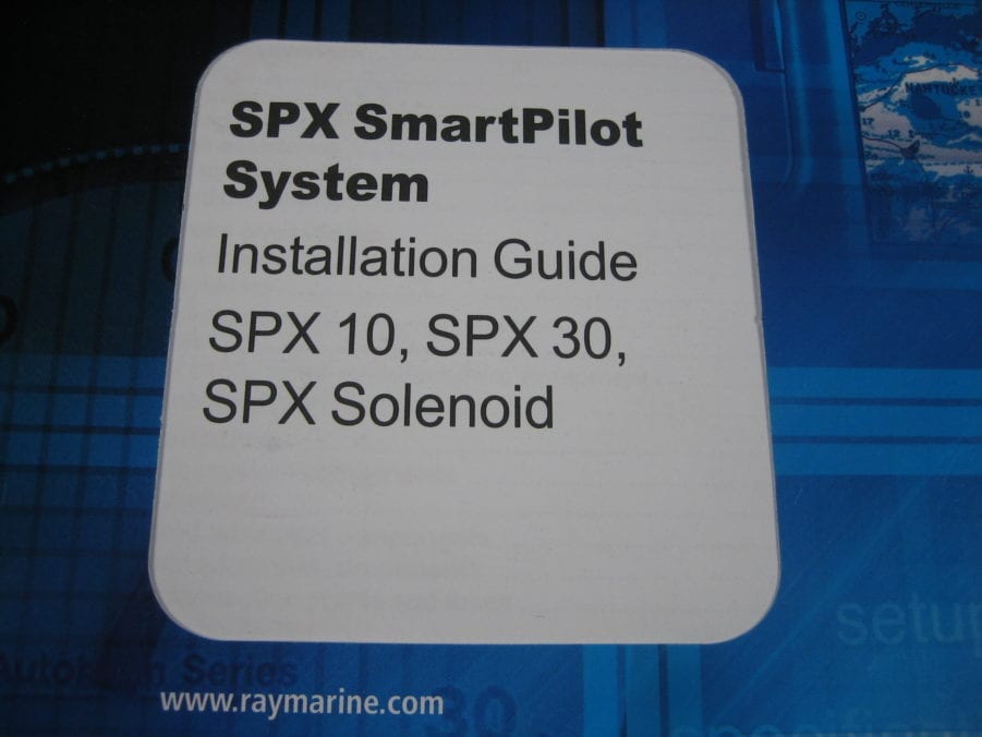 Raymarine SPX Smart Pilot System - SPX10, SPX30, SPX Solenoid Installation Guide