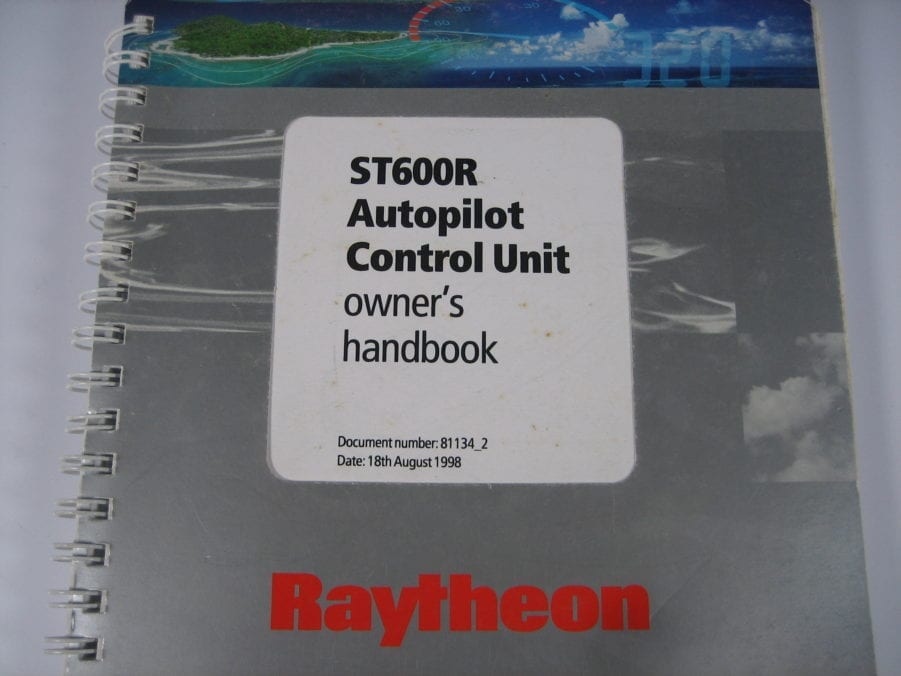 Raytheon ST600R Autopilot Control Unit  -- Owner's Handbook - Free Shipping