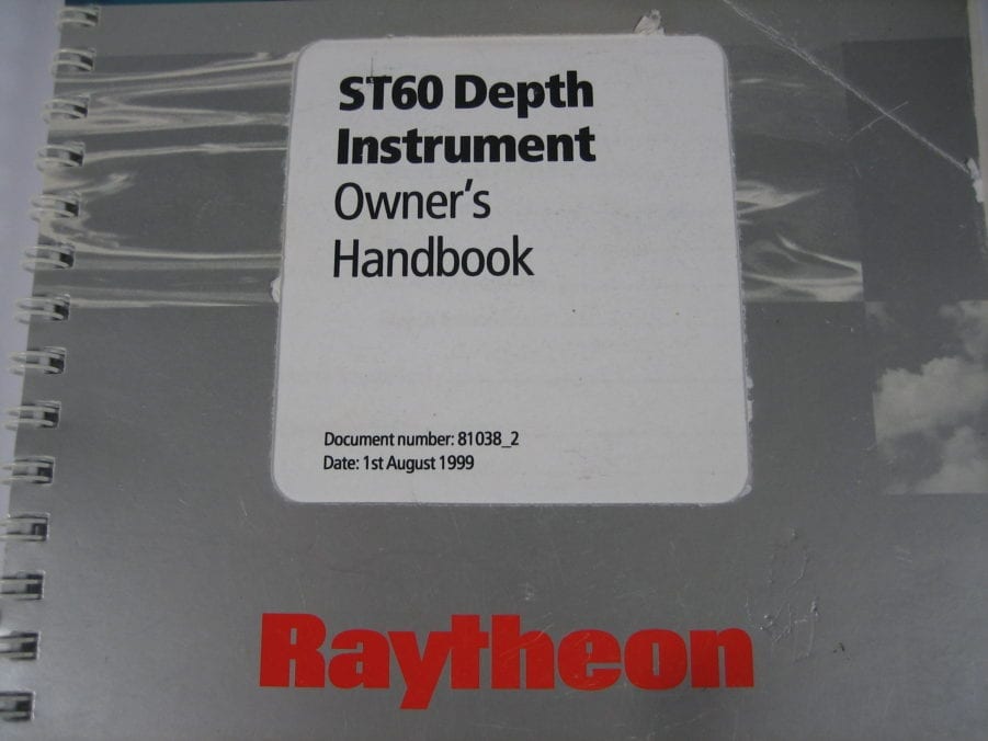 Raytheon ST60 Depth Instrument -- Owner's Handbook - Free Shipping
