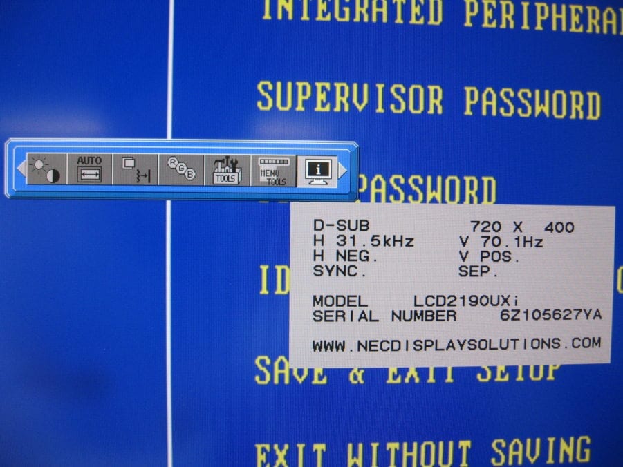 NEC 21.3" LCD Monitor - MultiSync LCD2190UXi-BK - Image 2