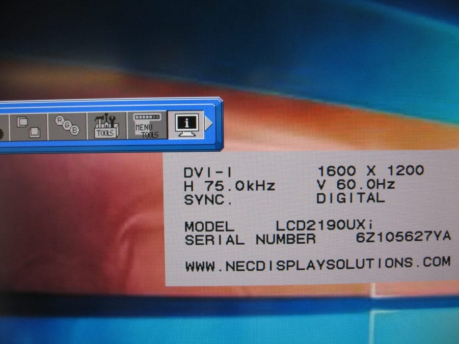 NEC 21.3" LCD Monitor - MultiSync LCD2190UXi-BK - Image 3