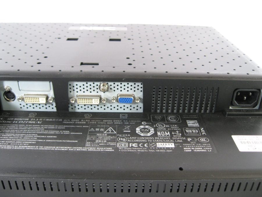 NEC 21.3" LCD Monitor - MultiSync LCD2190UXi-BK - Image 6