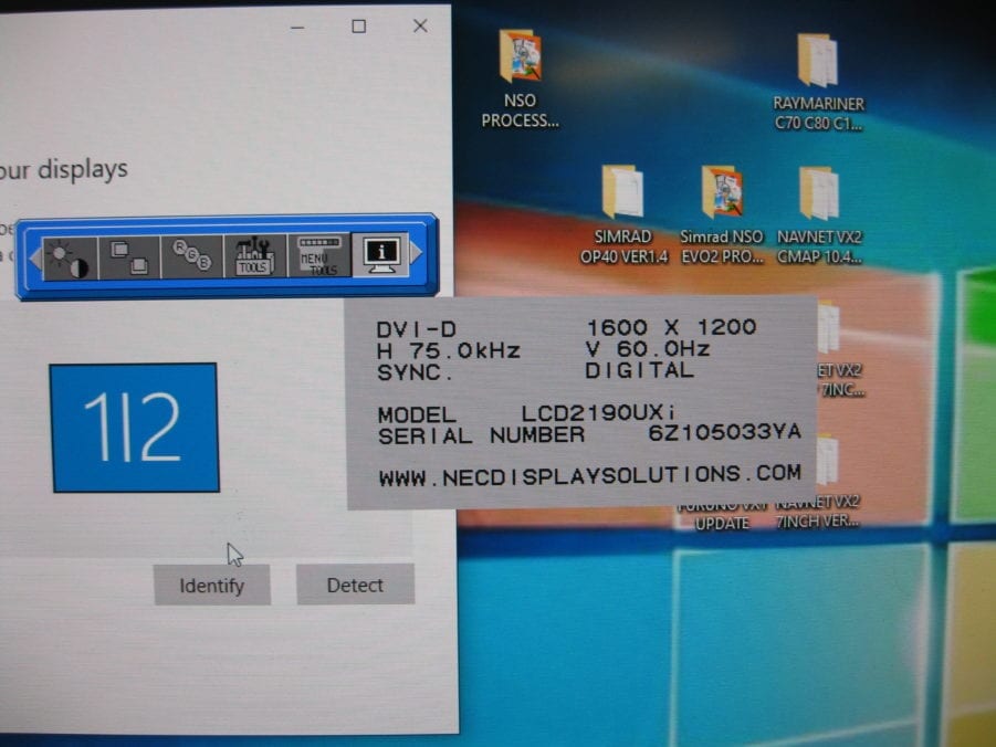 NEC 21.3" LCD Monitor MultiSync LCD2190UXi-BK 100/240VAC - Image 4