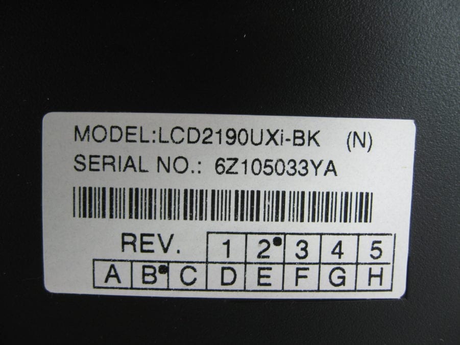NEC 21.3" LCD Monitor MultiSync LCD2190UXi-BK 100/240VAC - Image 6