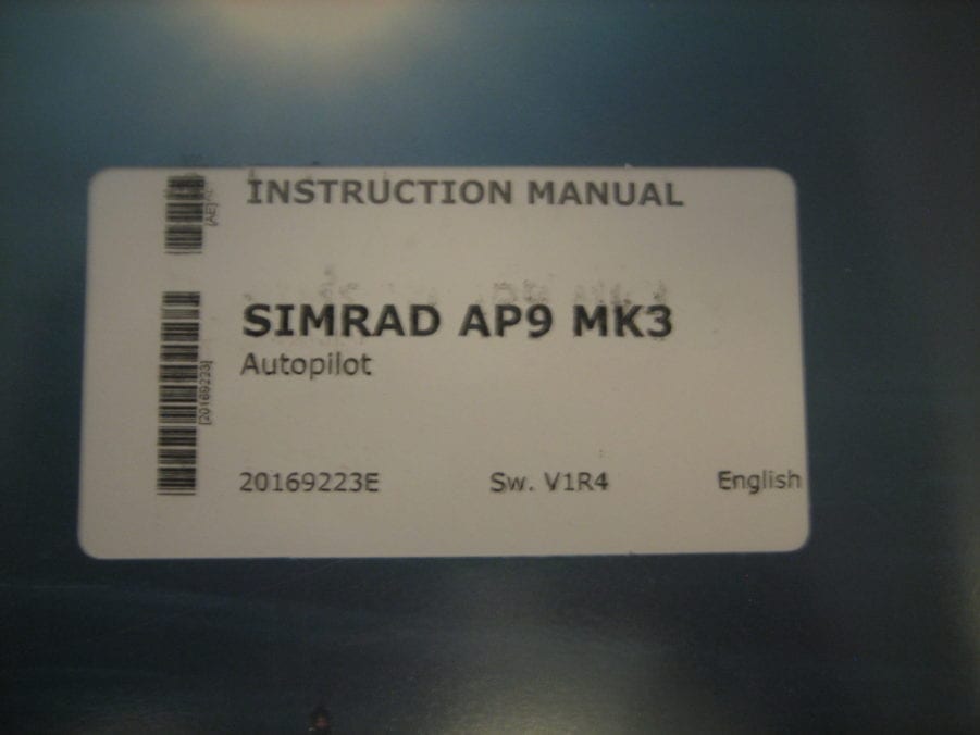 Simrad AP9 MK3 Autopilot Instruction Manual - Free Shipping - Image 2