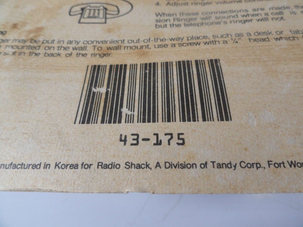 Radio Shack Ringer RadioShack 43-175B Telephone Bell Ringer - Free US Shipping - Max ...