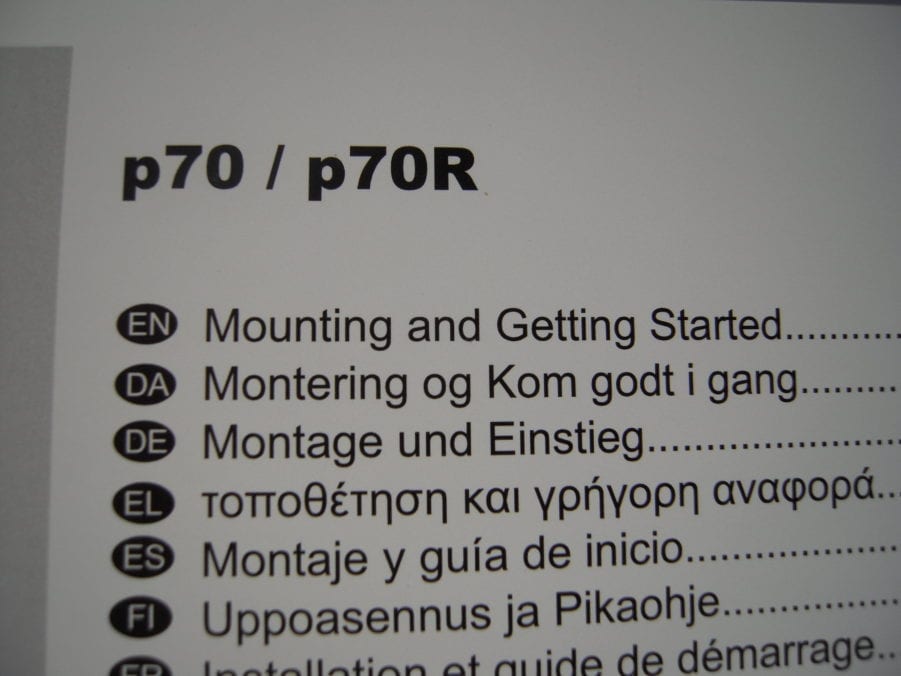 Raymarine p70 /p70R Autopilot Control Head Mounting Instructions and CD - Image 5