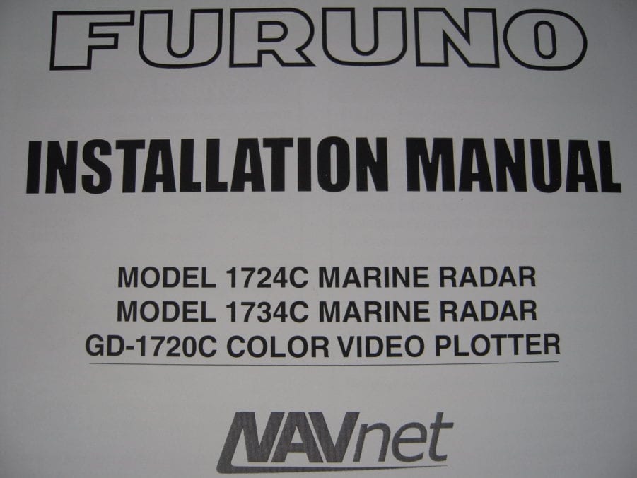 Furuno Navnet VX2 1724C, 1734C, GD-1720C Video Plotter Installation Manual