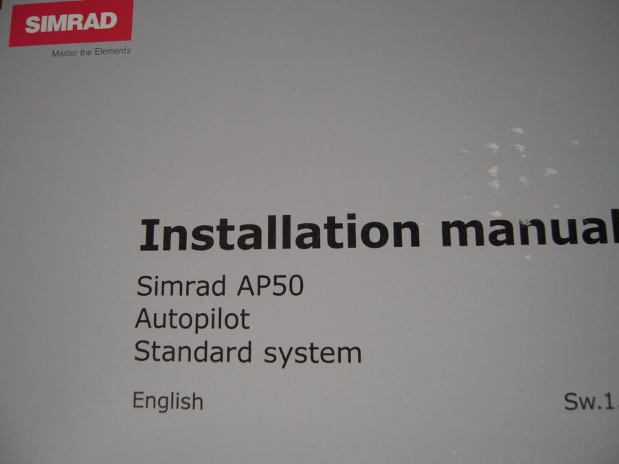 Simrad AP50 Autopilot Standard System Installation Manual - Image 3