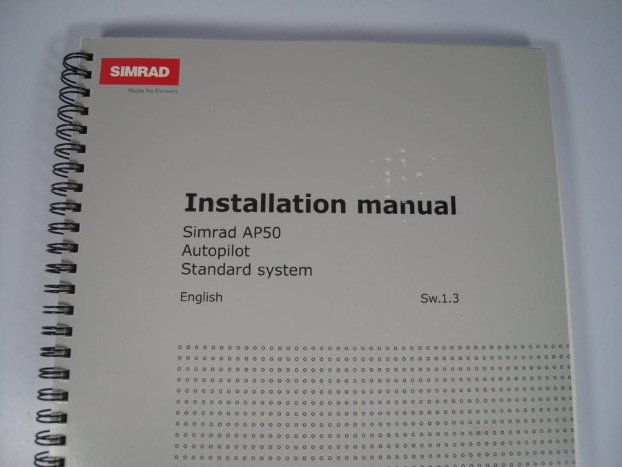 Simrad AP50 Autopilot Standard System Installation Manual - Image 4