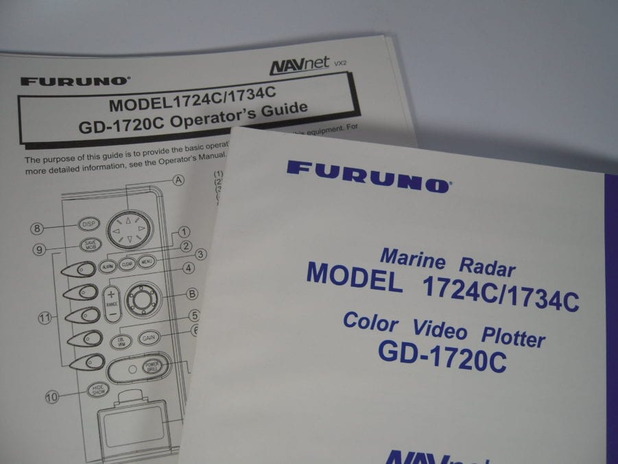 Furuno 1724C/1734C Marine Radar GD-1720C  Color Video Plotter Operator's Manual - Image 4