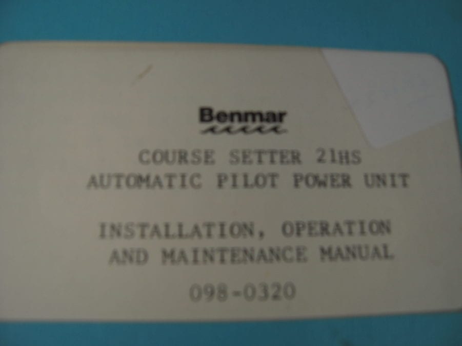 Benmar Course Setter 21HS AutoPilot Install Operation and Maintenance Manual - Image 3