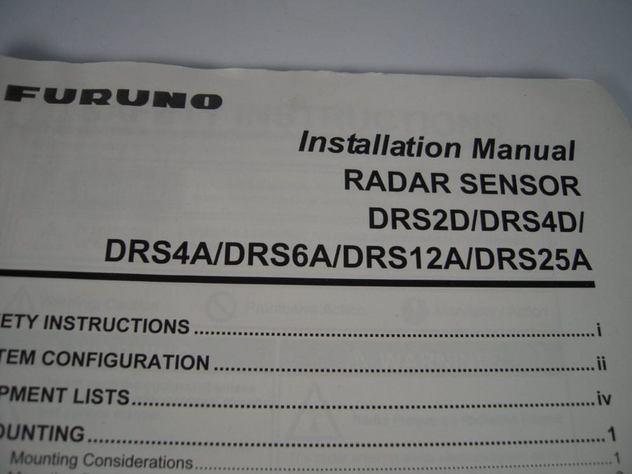 Furuno NavNet 3D Radar Sensor Installation Manual DRS4 DRS6 DRS12 DRS25