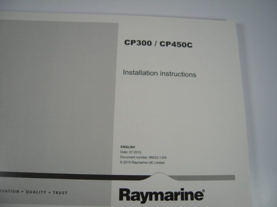 Raymarine  CP300 / CP450C Installation Instructions - Image 4