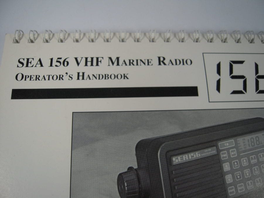 SEA 156 VHF Marine Radio Operator's Handbook Free Shipping Max Marine Electronics
