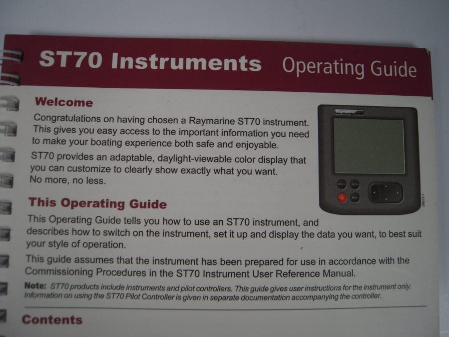 Raymarine ST70 Instruments Operating Guide - Free Shipping - Image 3