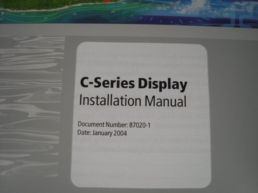 Raymarine C-Series Display Installation Manual - Free Shipping