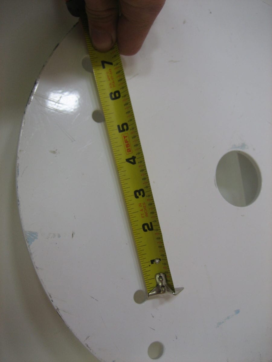 Seaview Radar Mast Mount for Raymarine Garmin and Others 18" 24" Radome Dome - Image 5